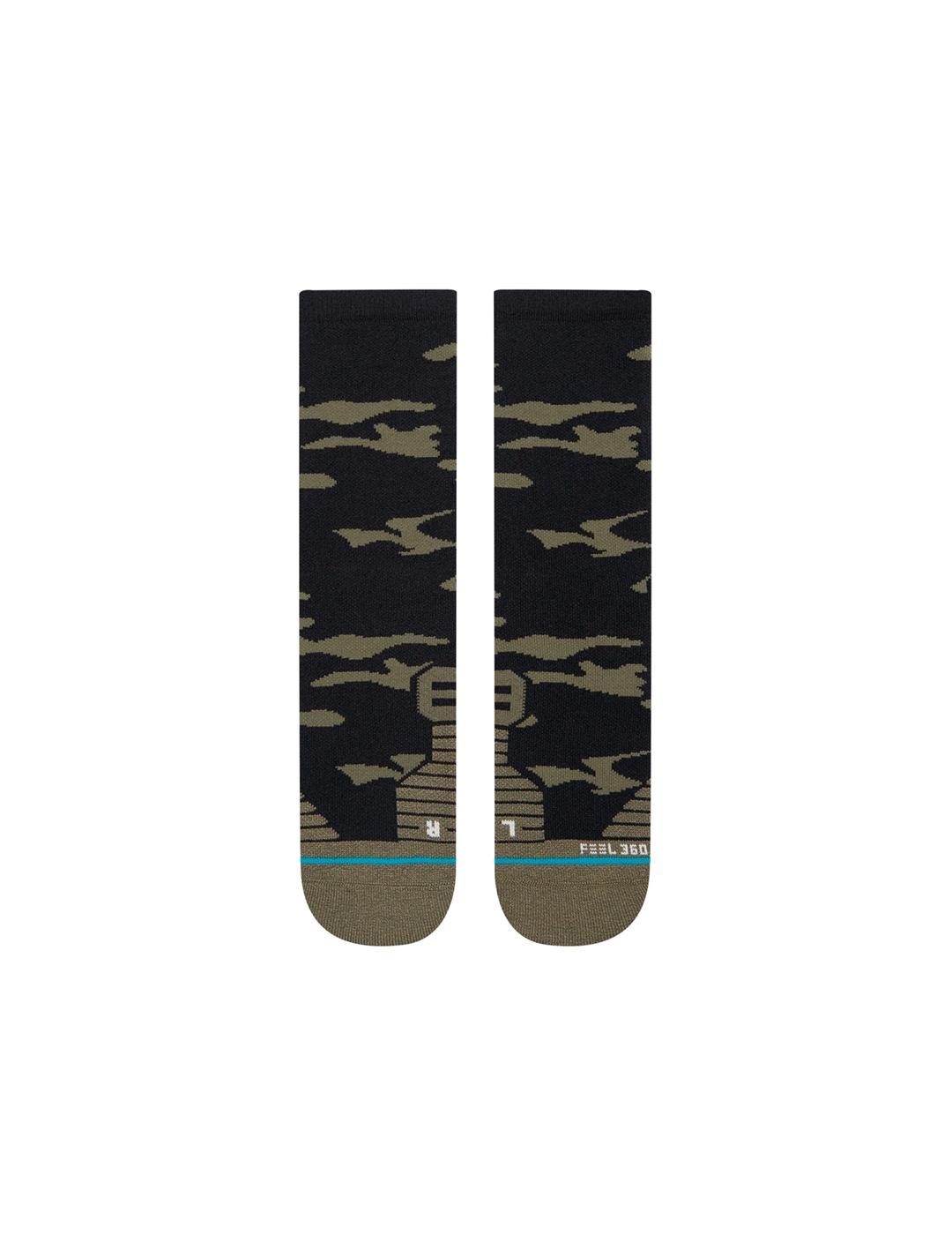 Calcetín Stance Klickers Crew Color Verde Para Hombre