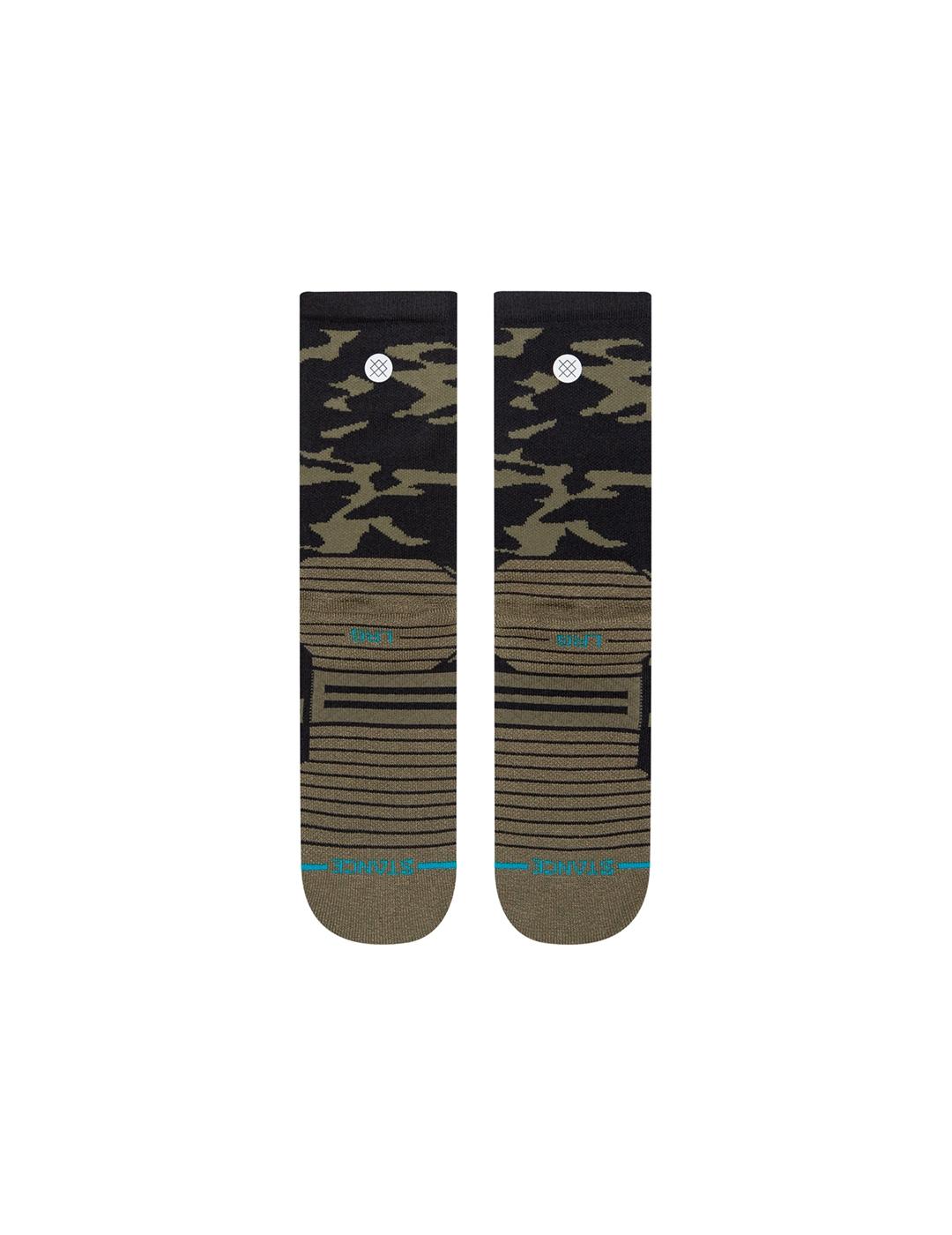 Calcetín Stance Klickers Crew Color Verde Para Hombre
