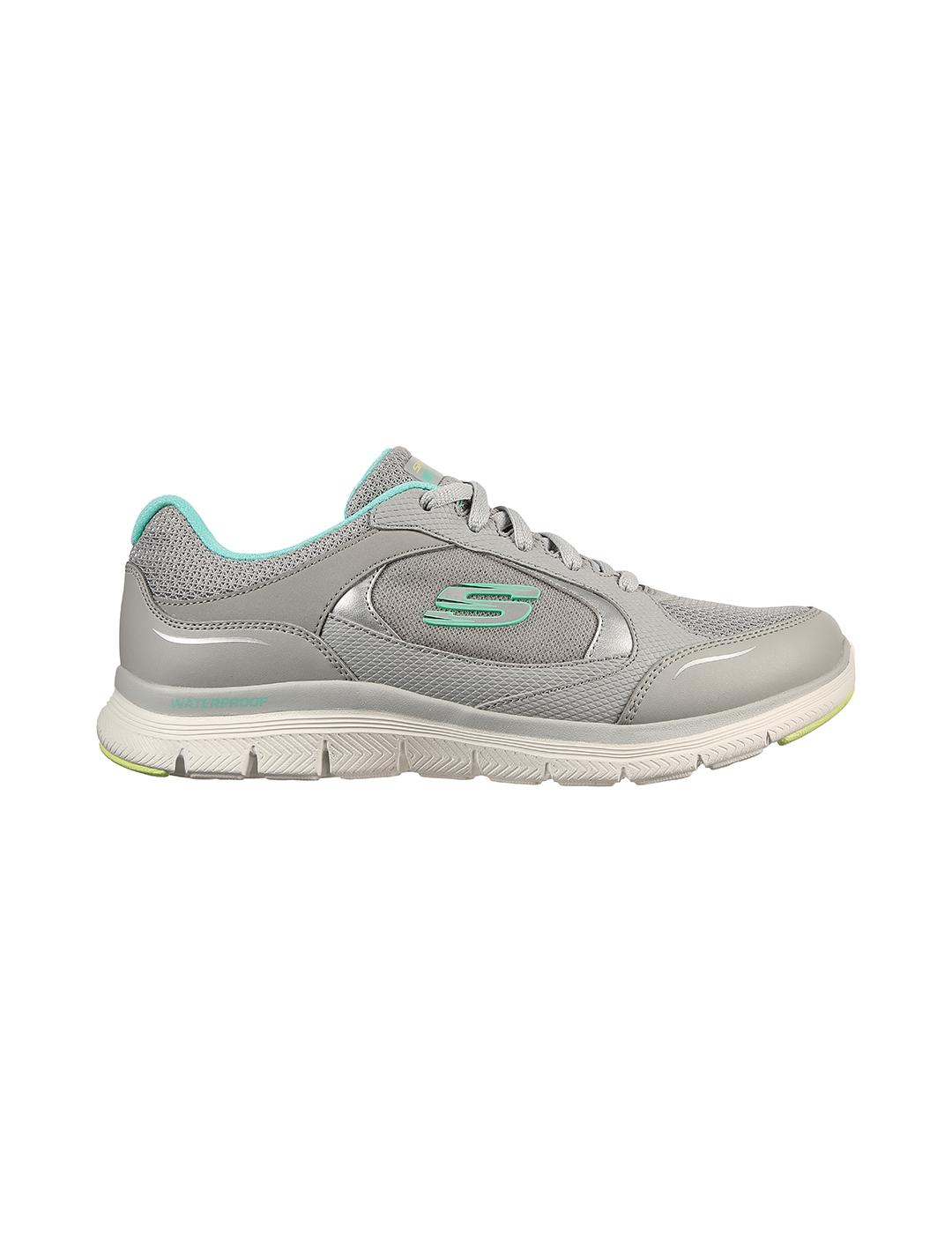 Zapatillas Skechers Flex Appeal Gris Para Mujer