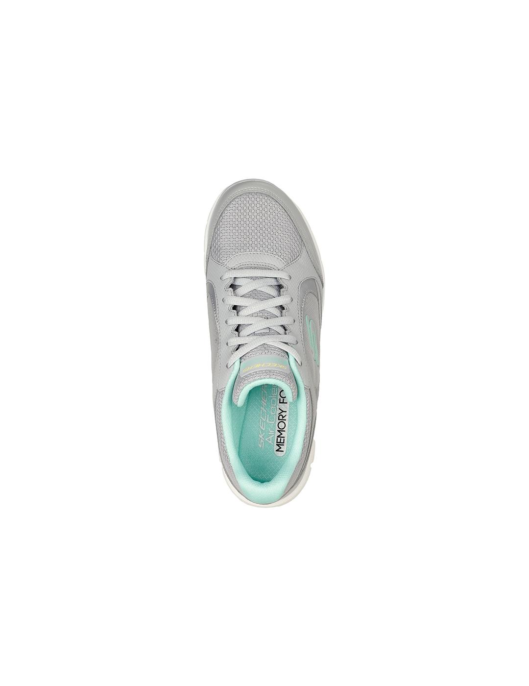 Zapatillas Skechers Flex Appeal Gris Para Mujer