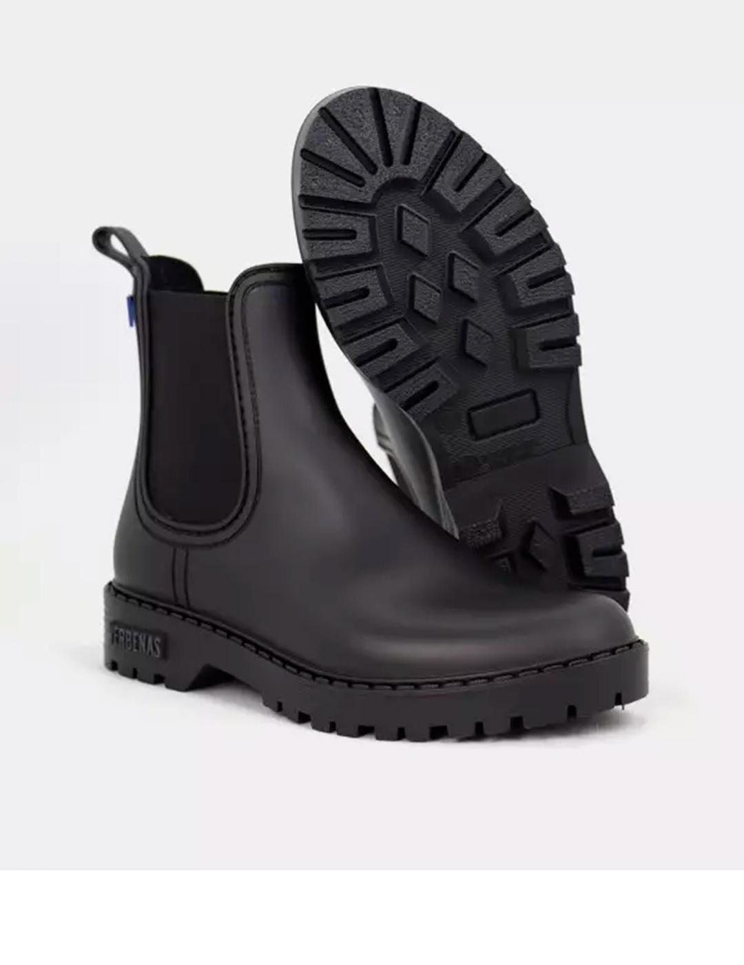 Botas para agua Verbenas Gaudi color negro mate para mujer