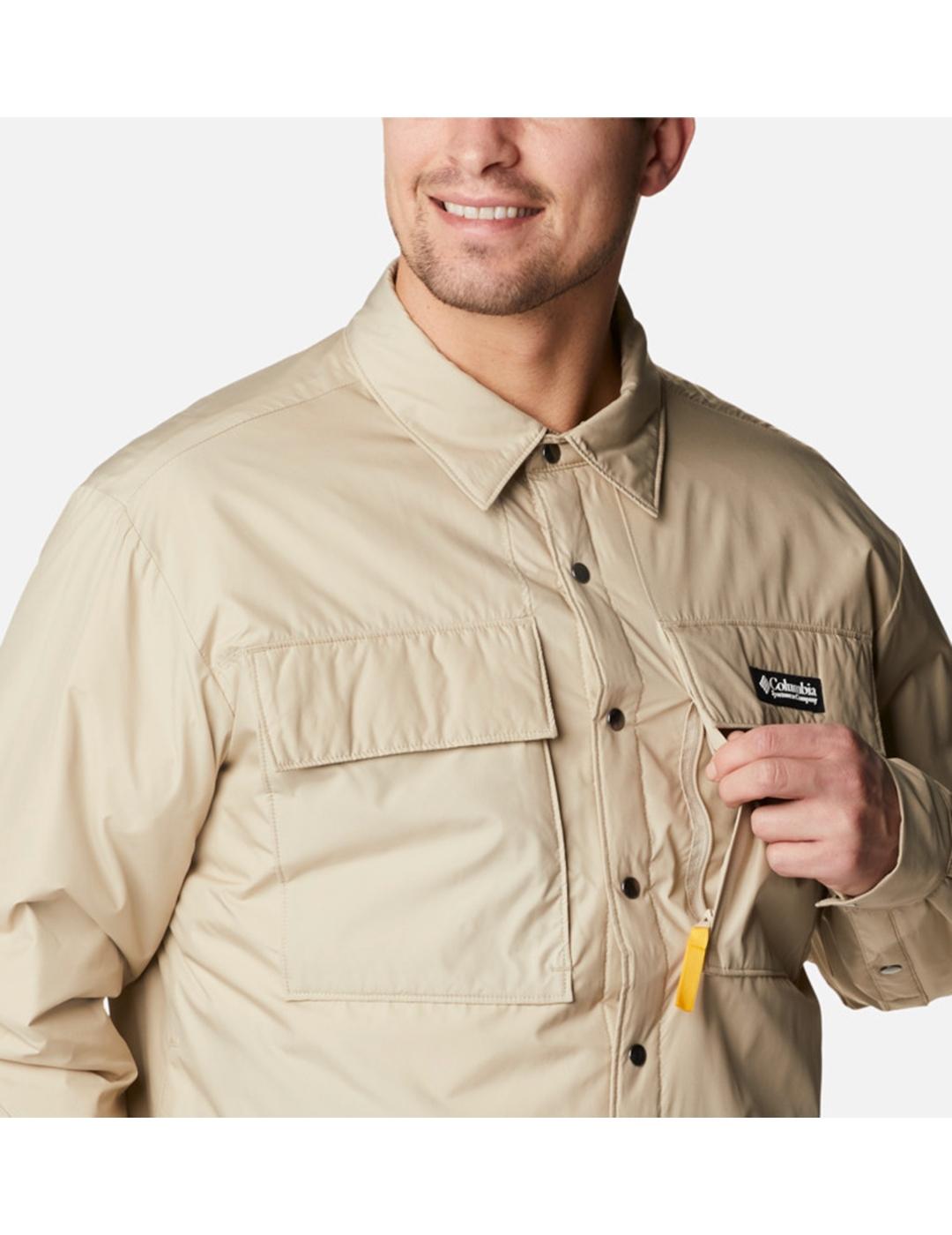 Sobrecamisa Columbia Ballistic Ridge color beige para hombre