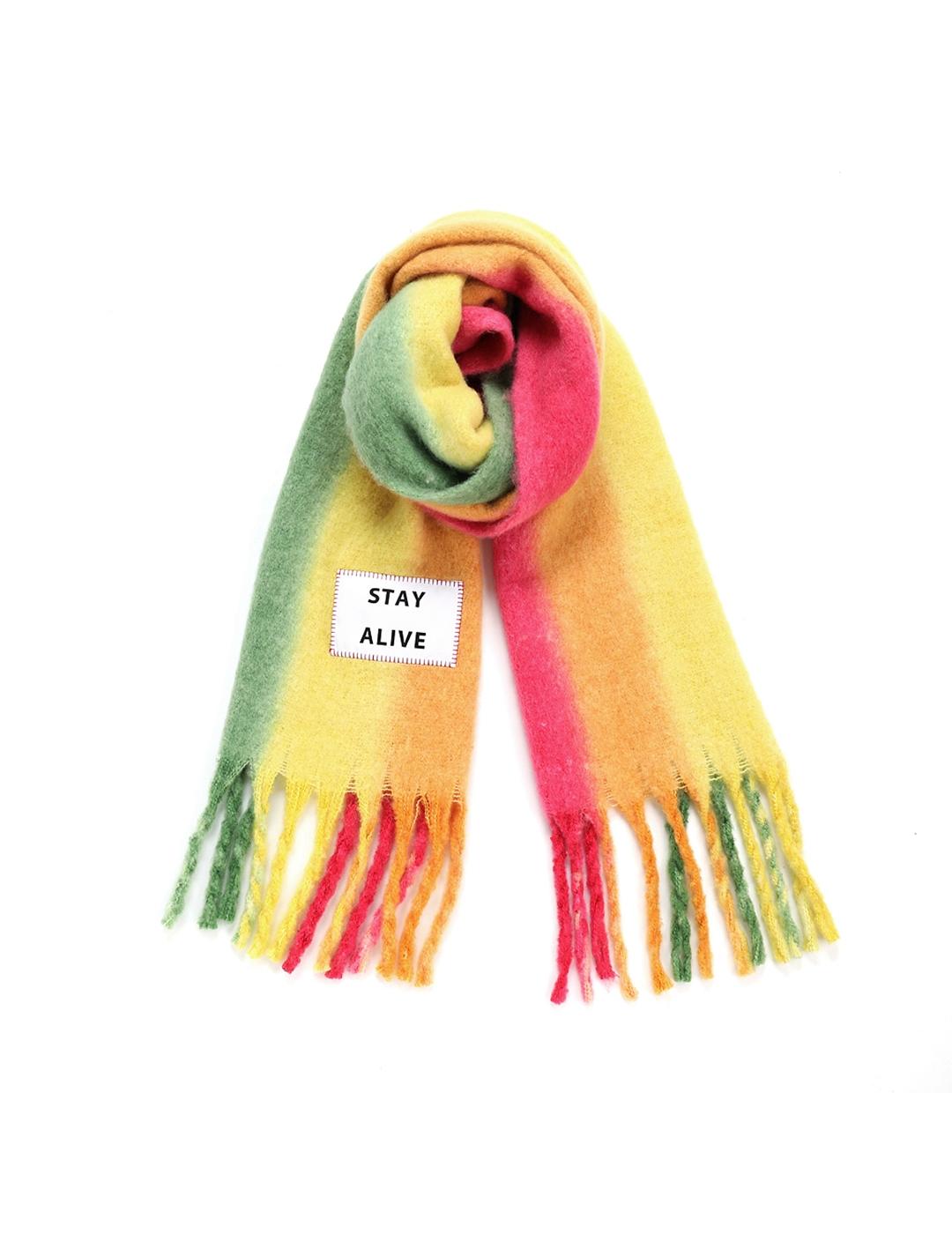 Bufanda Verb To Do Stay Alive multicolor unisex