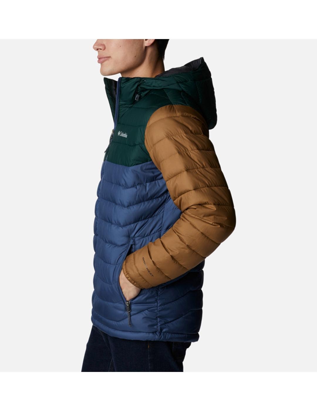 Chaqueta Columbia Powder Lite Hooded Dark Mountain de hombre