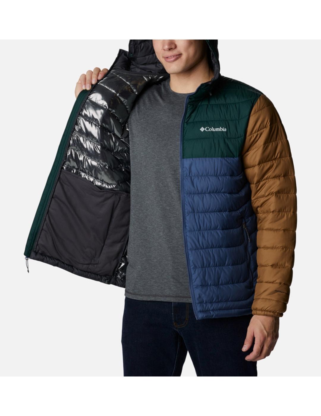 Chaqueta Columbia Powder Lite Hooded Dark Mountain de hombre