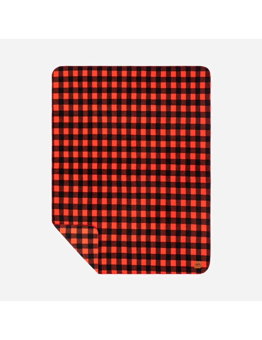 Manta Slowtide Yukon Fleece cuadros rojos unisex