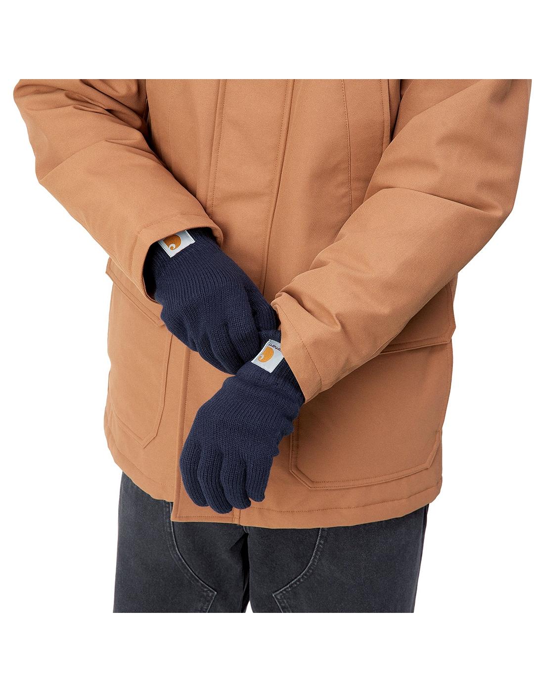 Guantes Carhartt Wip Watch acrylic Dark Navy unisex