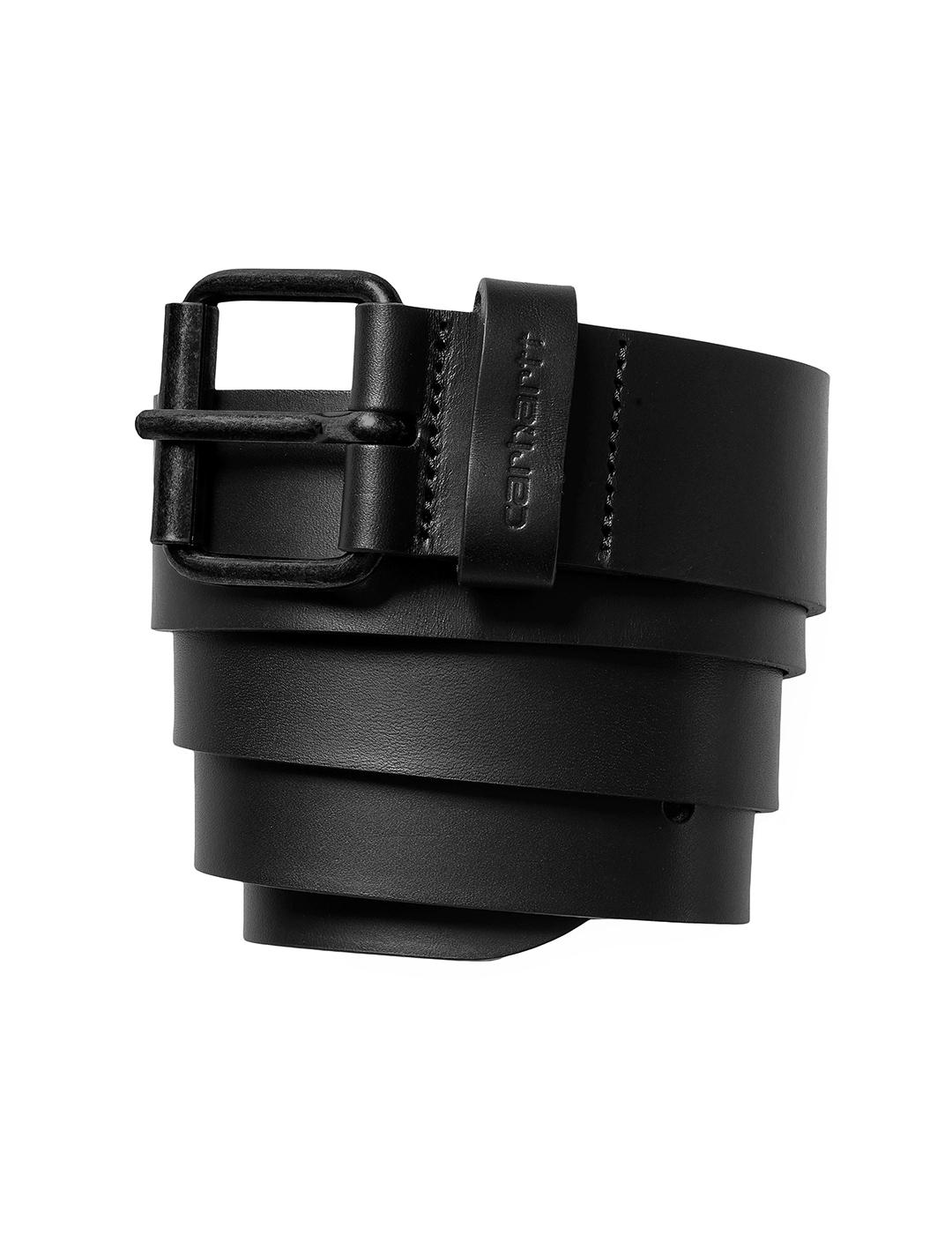 Cinturón Carhartt Wip Script Belt Leather Black