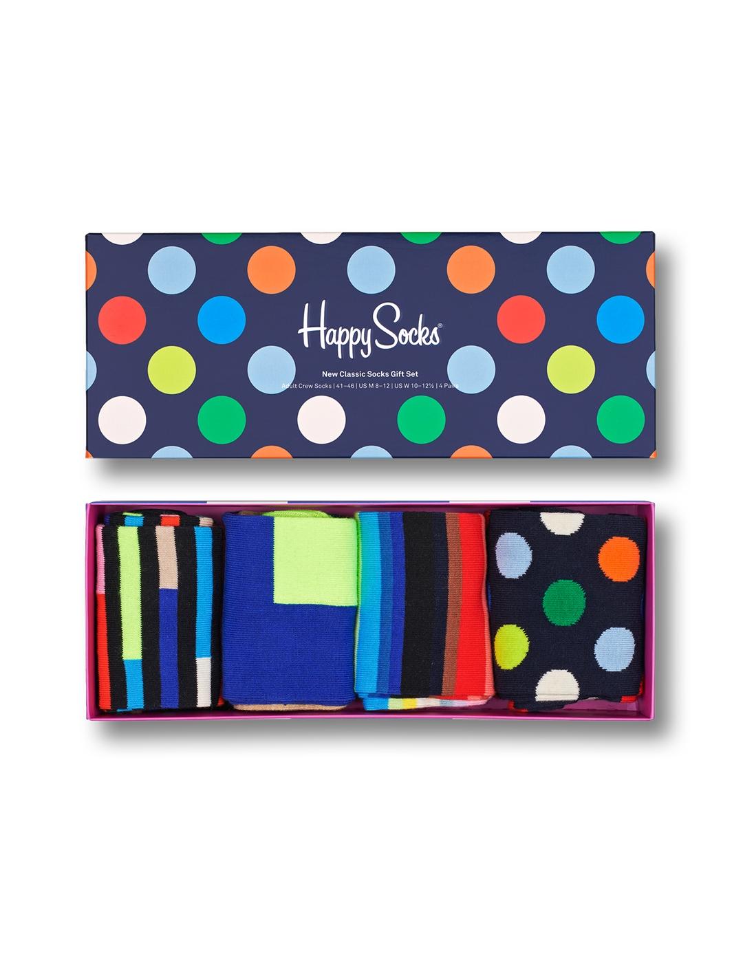 Caja Calcetines Happy Socks 4P New Classic Socks