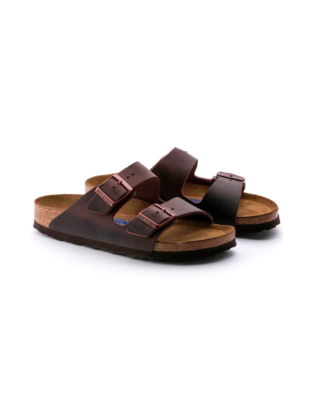 Sandalias Birkenstock Arizona negra piel de hombre