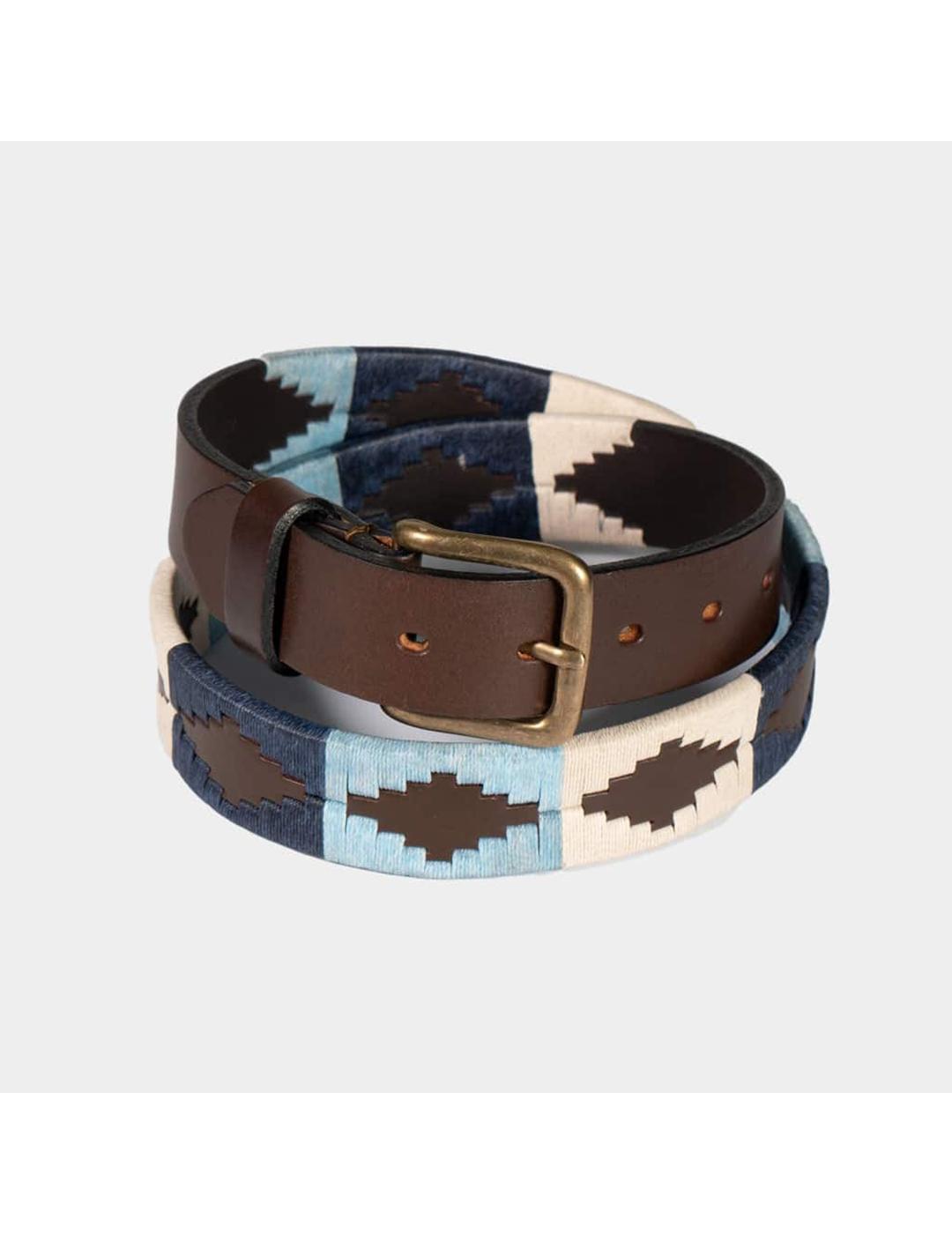 Cinturón Argentino azul, celeste y hueso