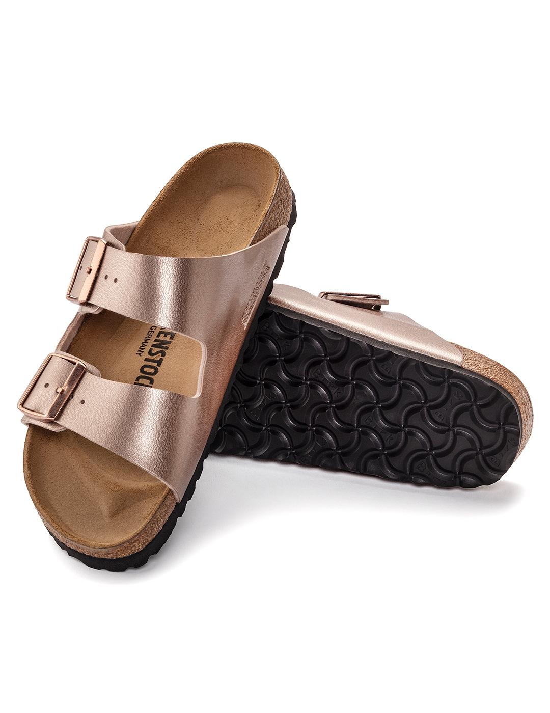 Sandalias Birkenstock Arizona Birko Flor Copper de mujer