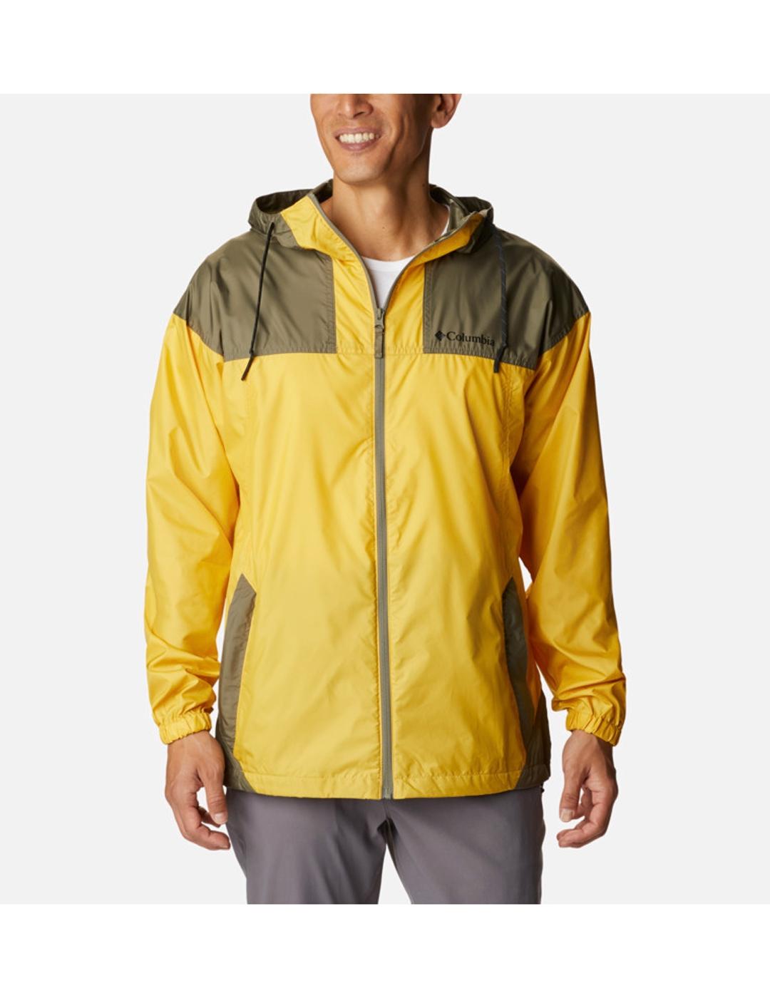 Cortavientos Columbia Flash Challenger golden nugg de hombre