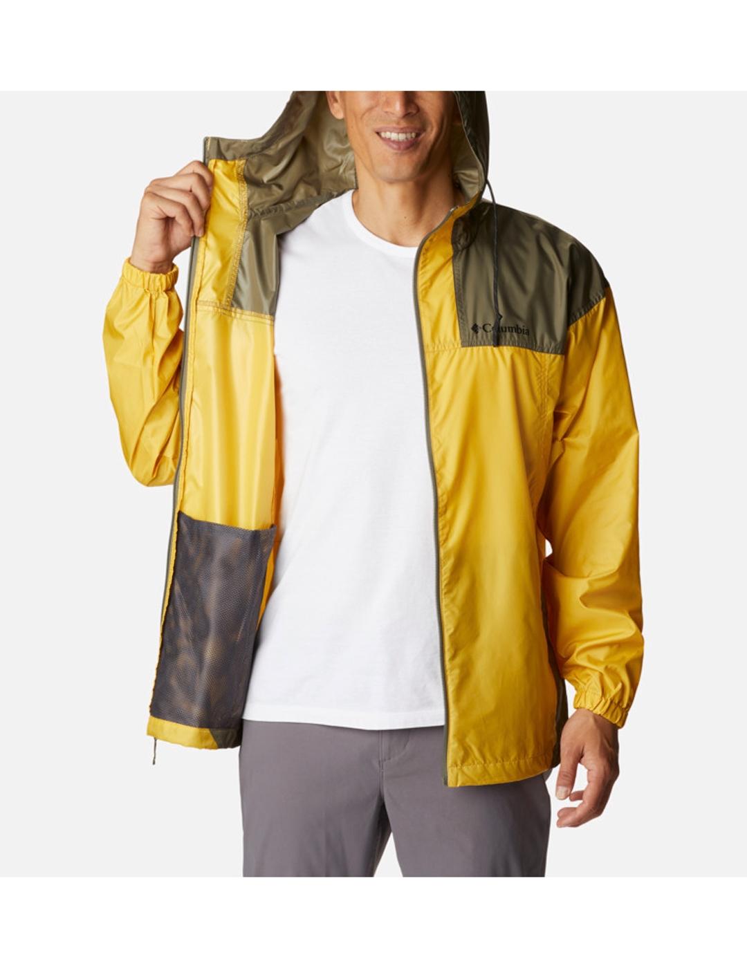 Cortavientos Columbia Flash Challenger golden nugg de hombre