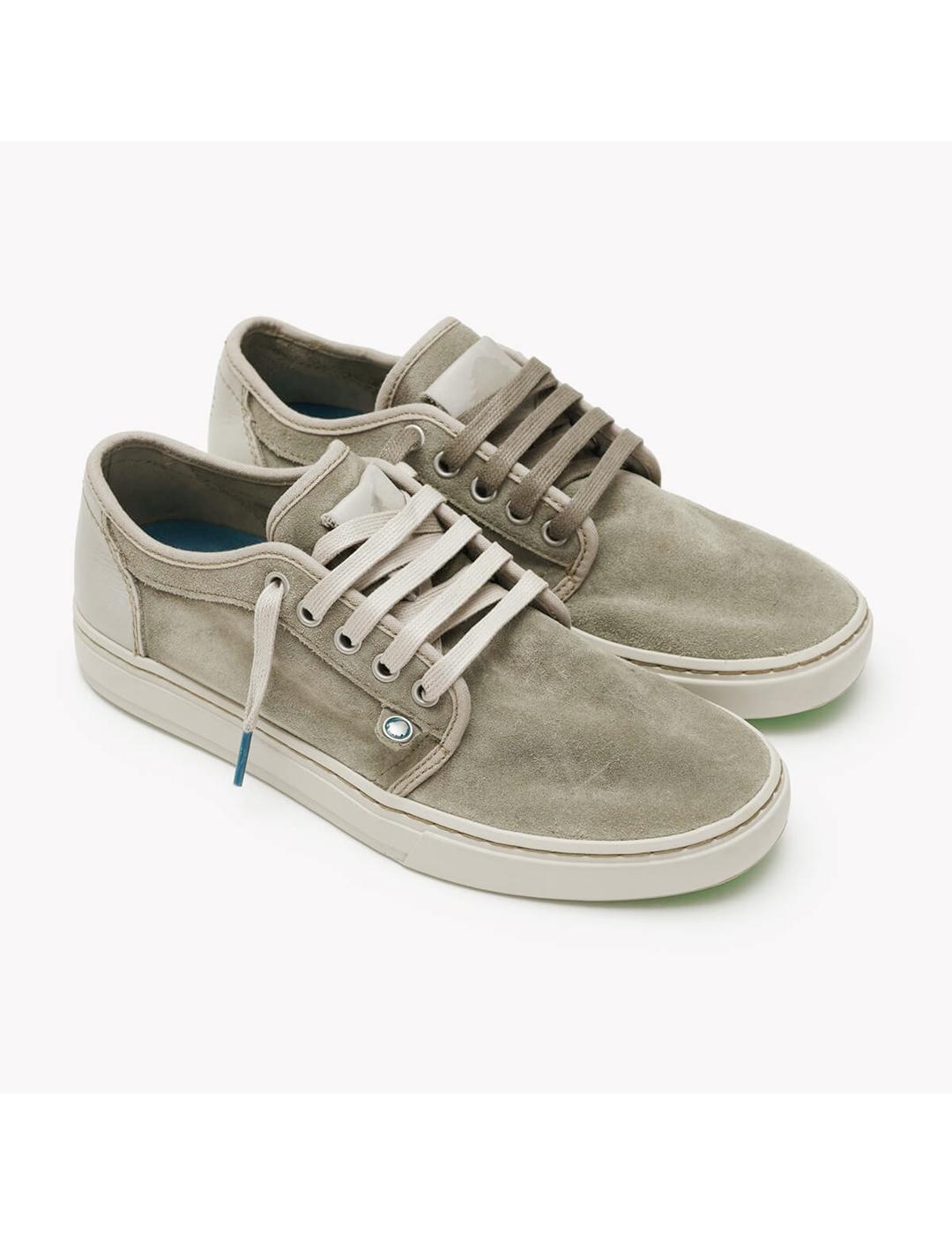 Zapatillas Satorisan Heisei Suede verde grisaceo de hombre