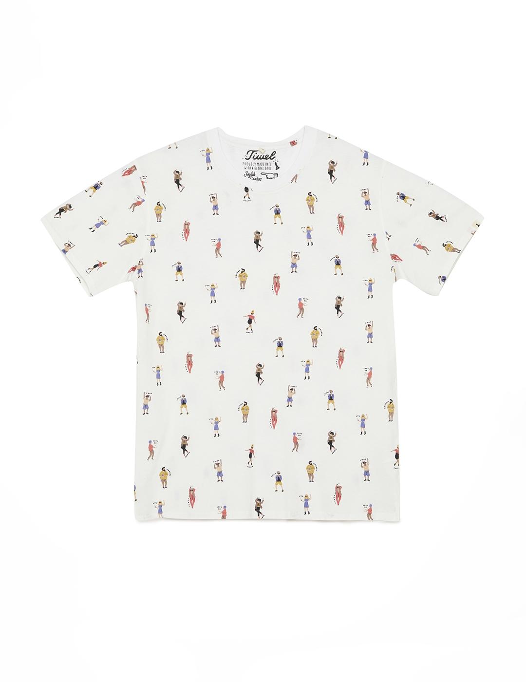 Camiseta Tiwel Funny optic white para hombre