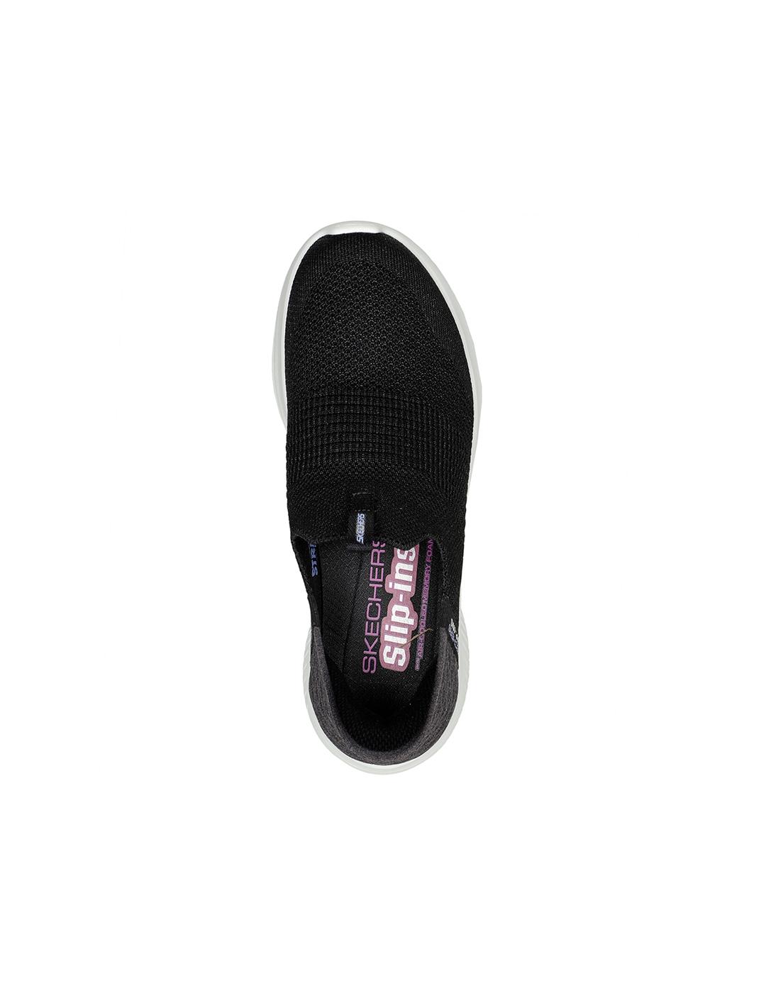 Zapatillas Skechers Slip-ins Ultra Flex 3.0 negras de mujer