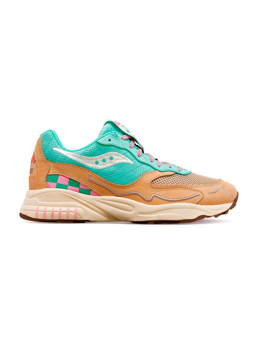 Zapatillas Saucony 3D Grid Hurricane aquamarine gray hombre