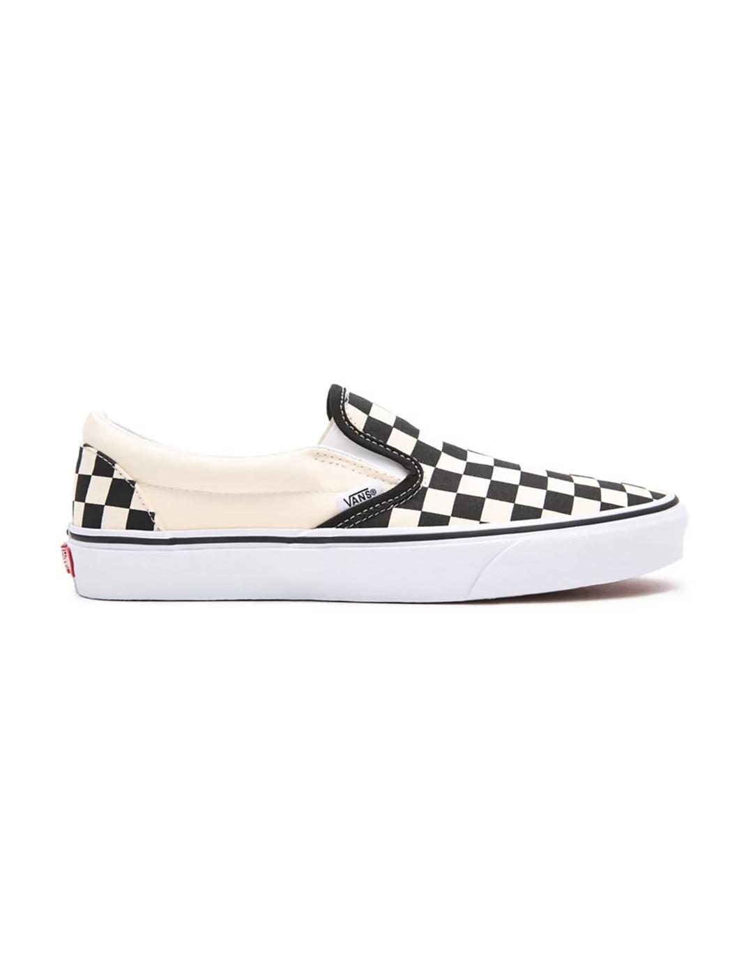 Zapatillas Vans Slip-On Check granate blanca de hombre