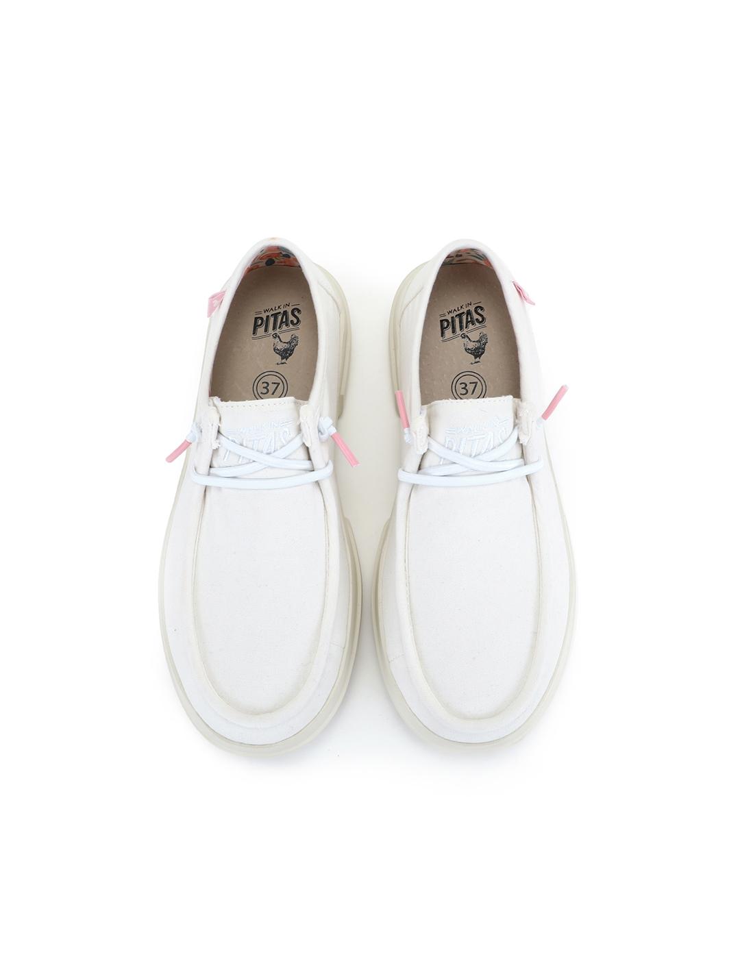Zapatillas Walk In Pitas Dafne blanco para mujer