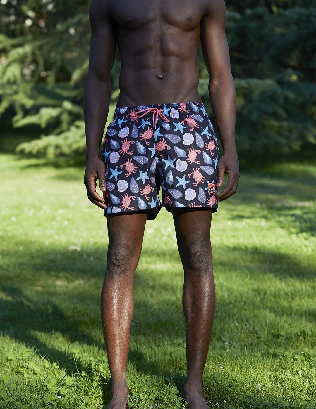 Bañador Tiwel Crab-Crab pirate black para hombre