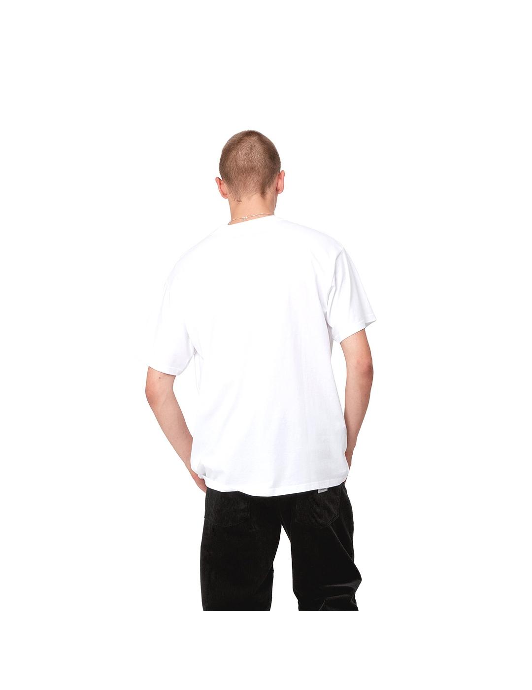 Camiseta Carhartt Wip S/S Script Embroidery blanca de hombre