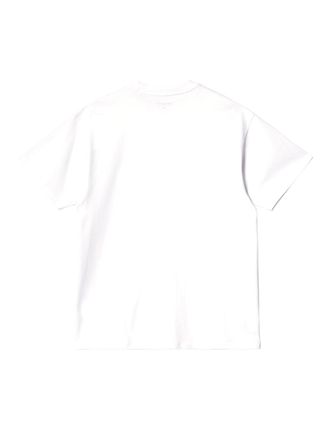 Camiseta Carhartt Wip S/S Script Embroidery blanca de hombre
