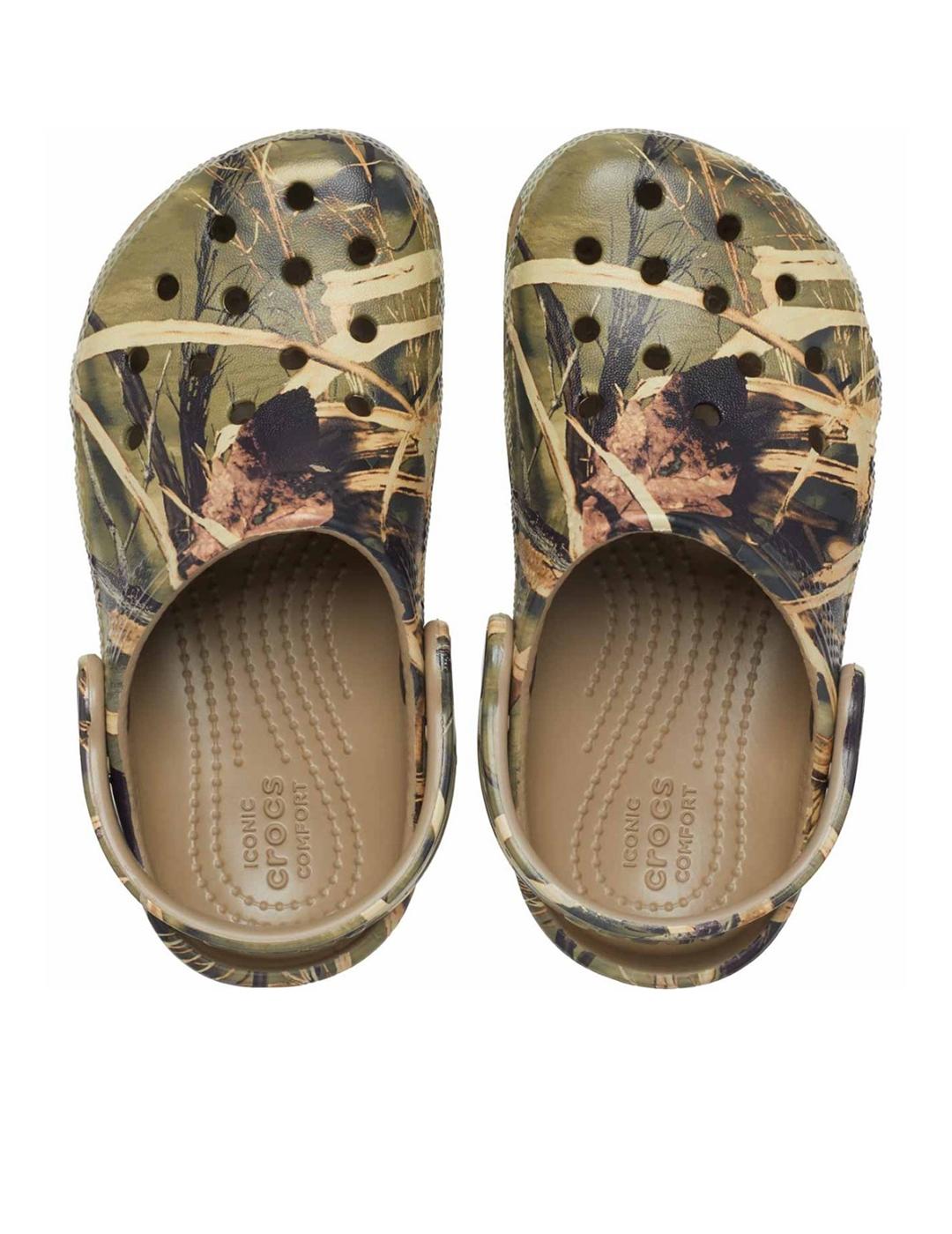 Zuecos Crocs Classic Realtree Clog T khaki para niño
