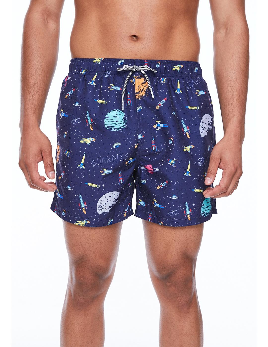 Bañador Boardies Rockets Mid Length Blk para hombre