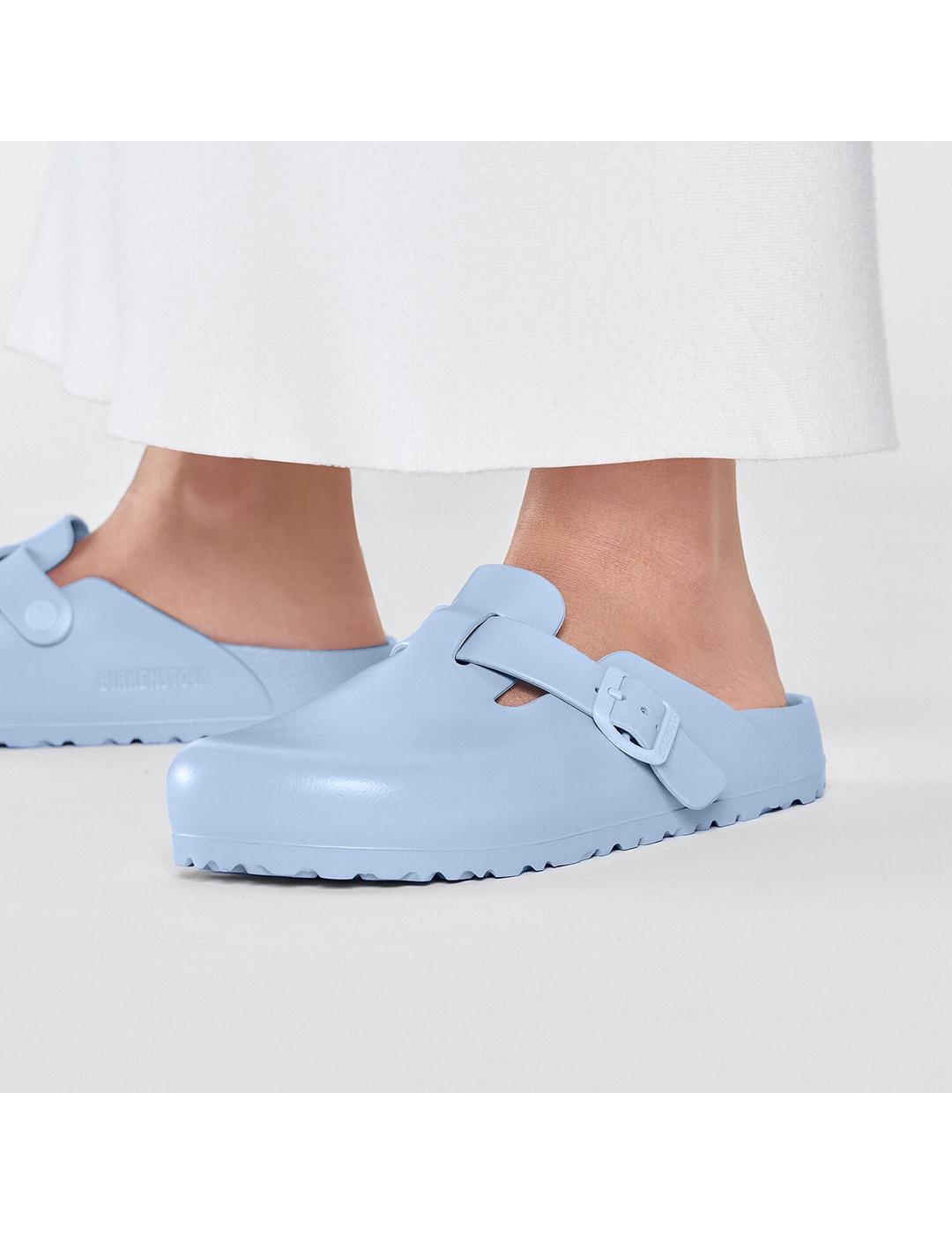 Zuecos Birkenstock Boston EVA dusty blue para mujer