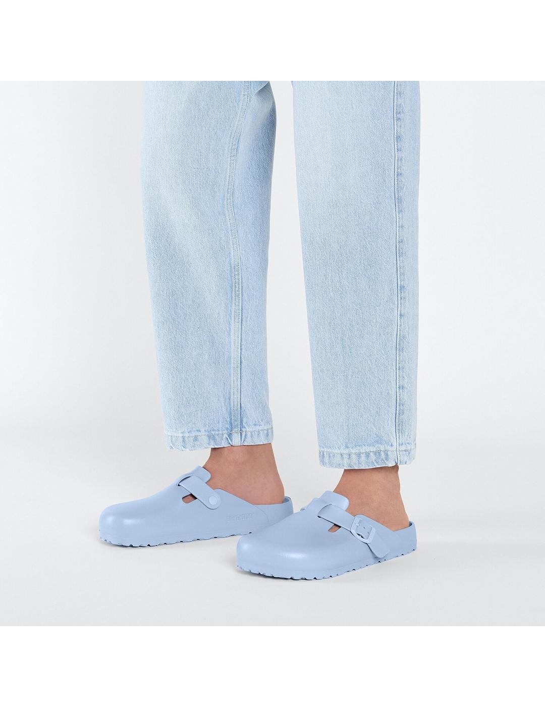 Zuecos Birkenstock Boston EVA dusty blue para mujer