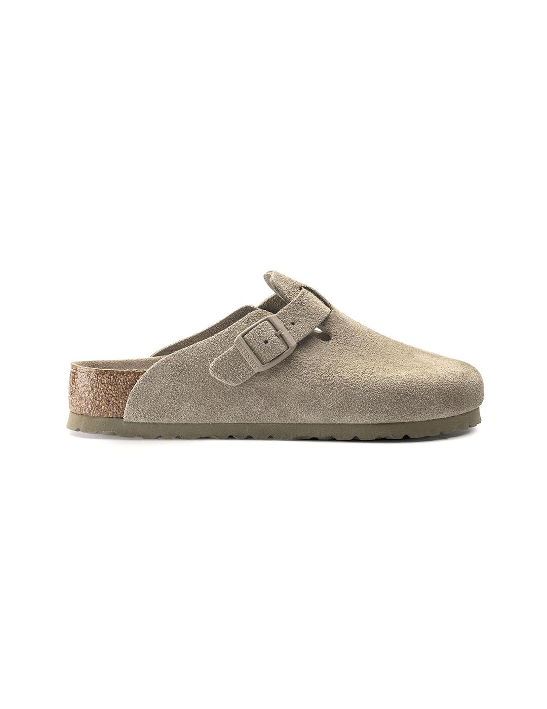 Zuecos Birkenstock Boston grises para mujer y hombre