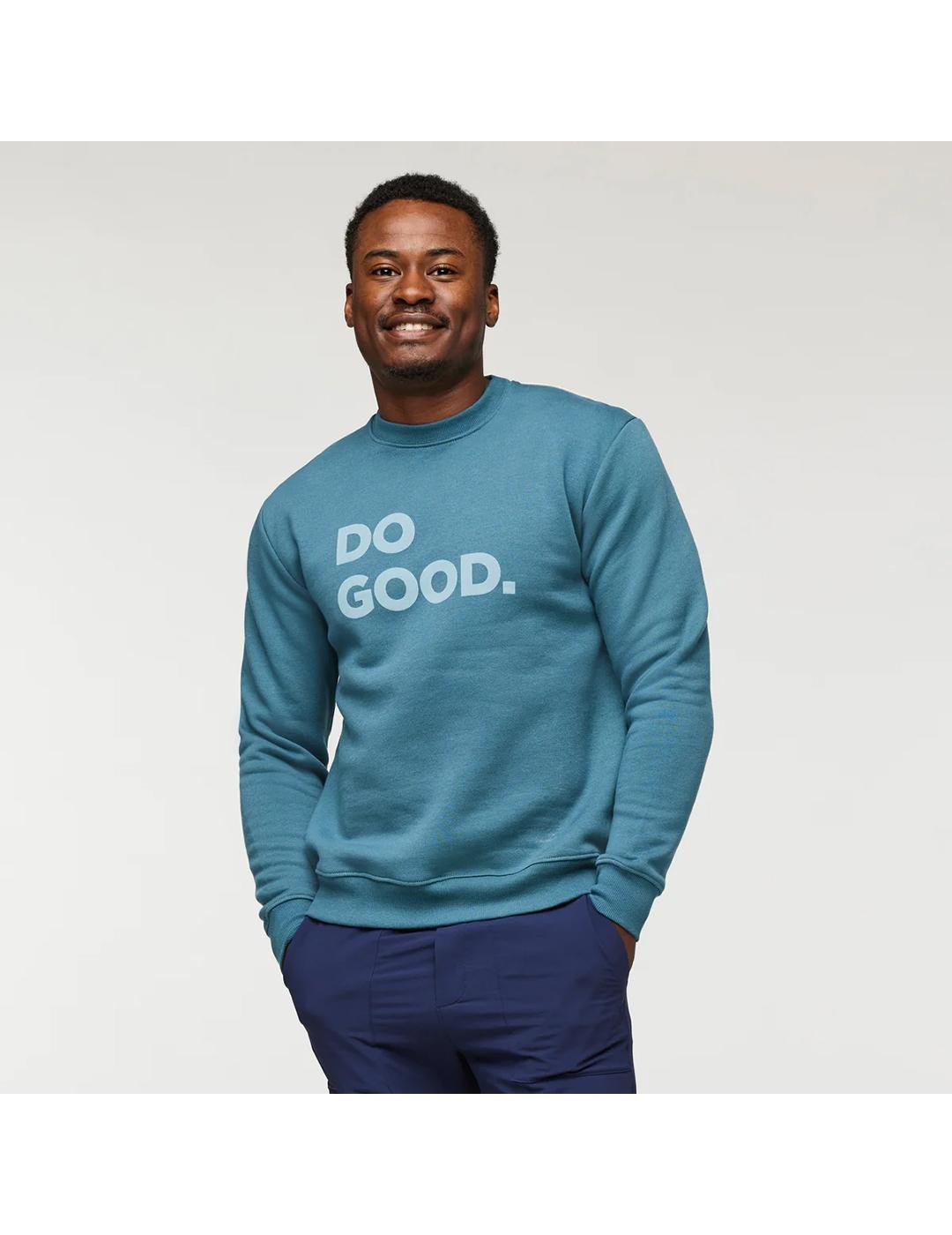 Sudadera Cotopaxi Do Good Organic Crew blue spruce de hombre