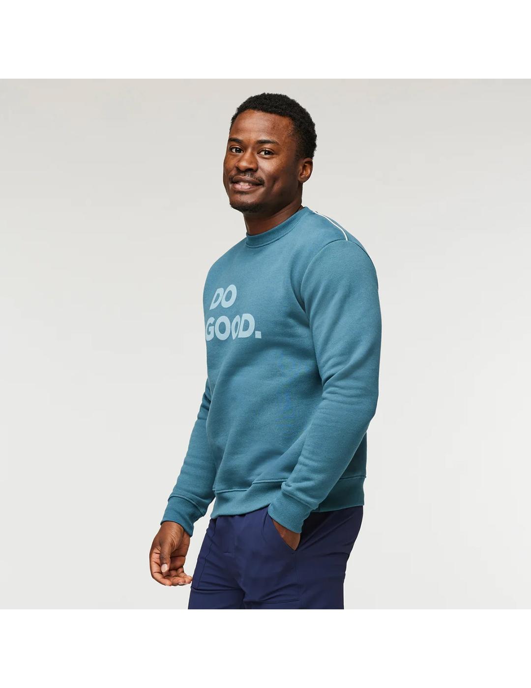 Sudadera Cotopaxi Do Good Organic Crew blue spruce de hombre