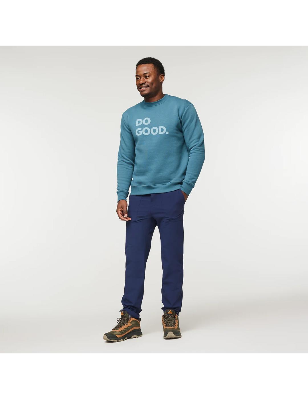 Sudadera Cotopaxi Do Good Organic Crew blue spruce de hombre