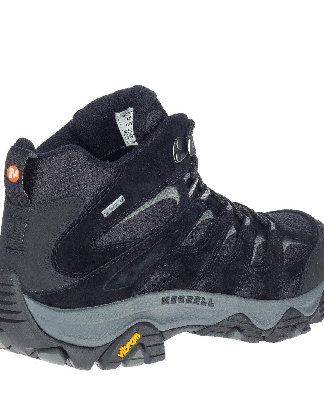 Botas Merrell Moab 3 Mid GTX black grey de hombre