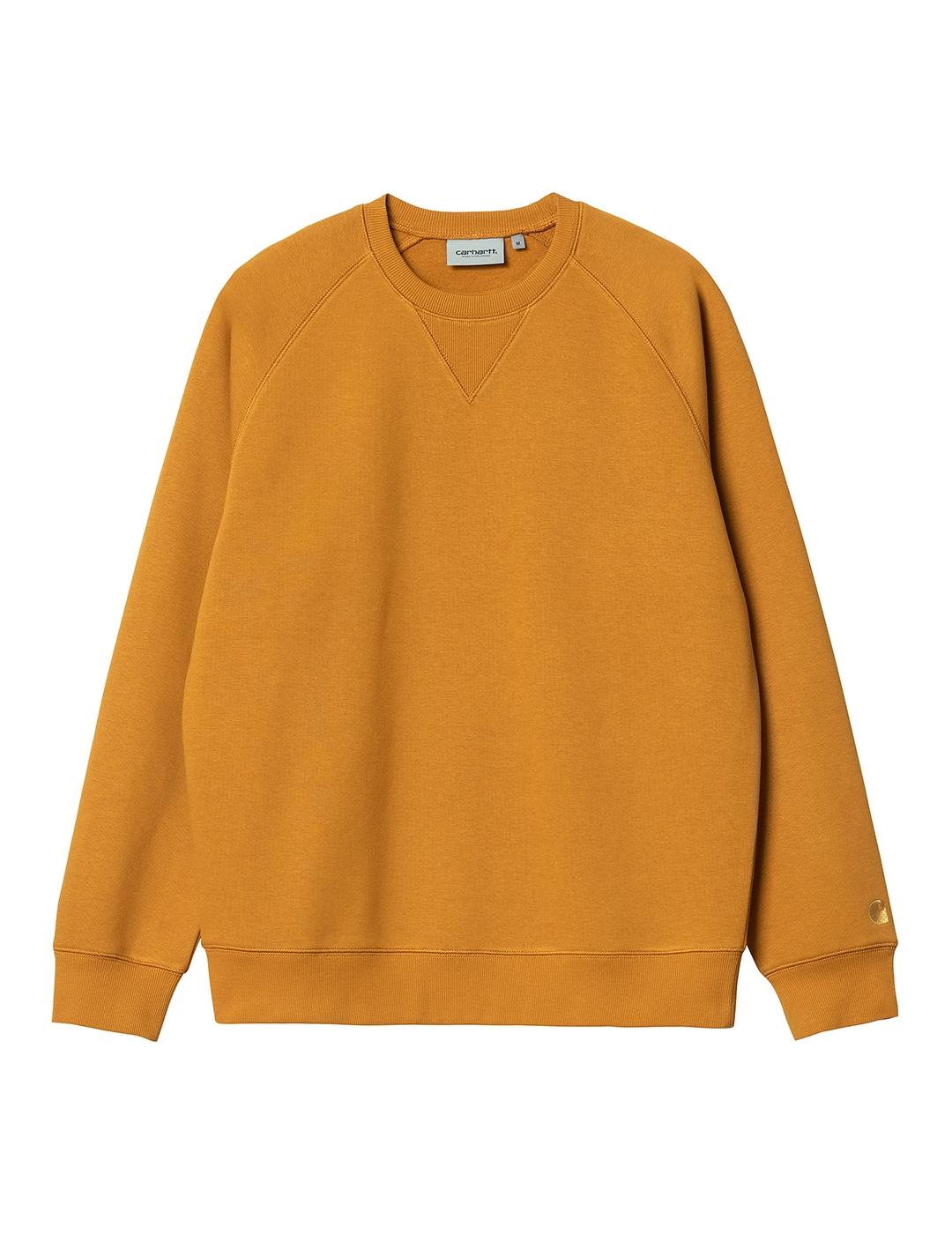 Sudadera Carhartt Wip Chase buckthorn / gold
