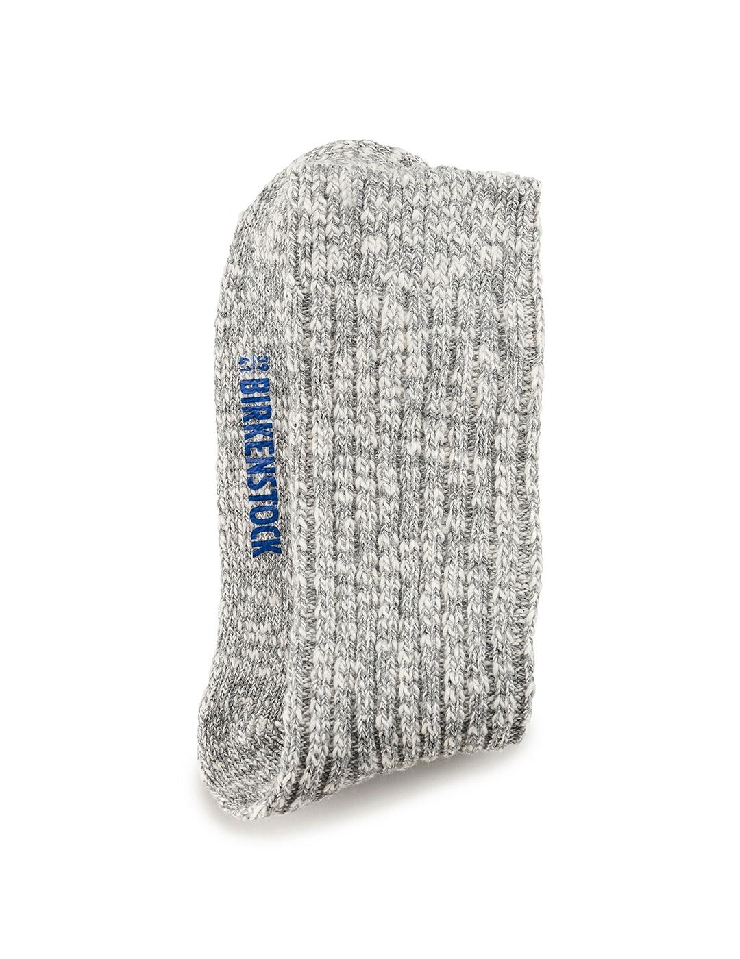Calcetín Birkenstock Cotton Slub W gray white para mujer