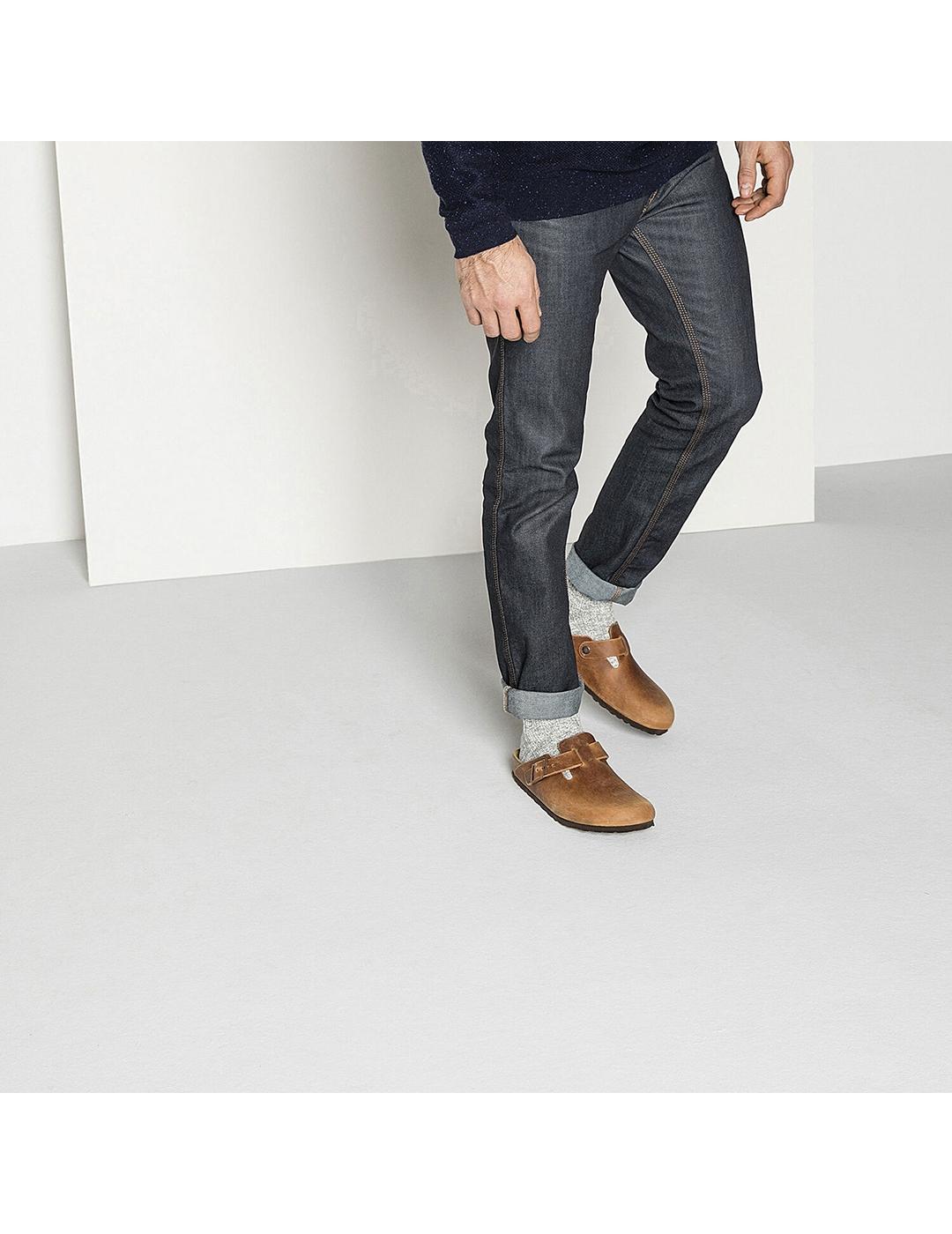 Calcetín Birkenstock Cotton Slub M gray white