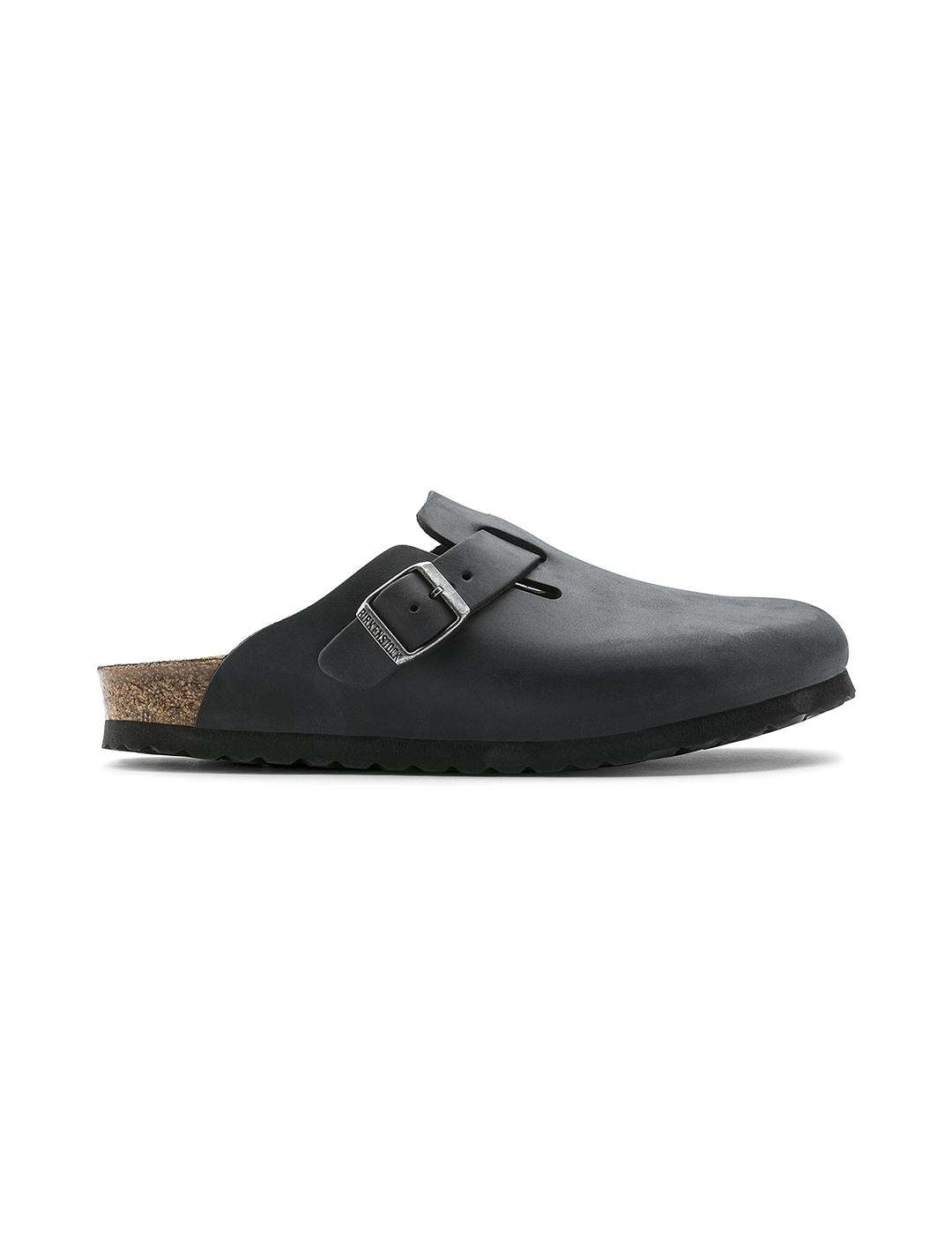 Zuecos Birkenstock Boston LEOI black para mujer y hombre