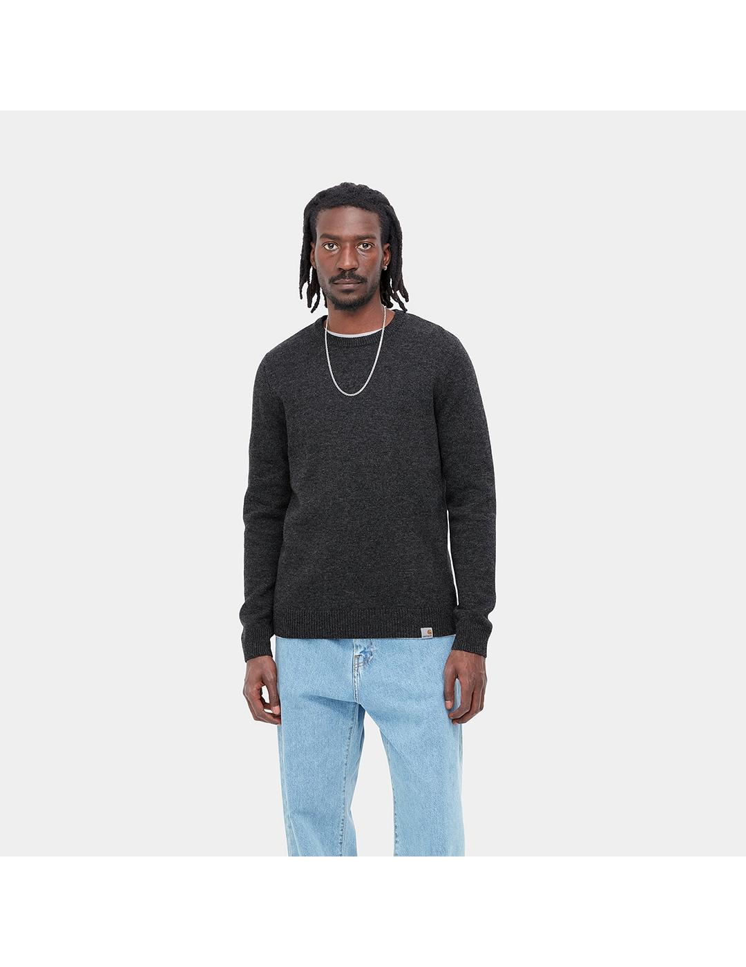 Jersey Carhartt Wip Allen black heather de hombre