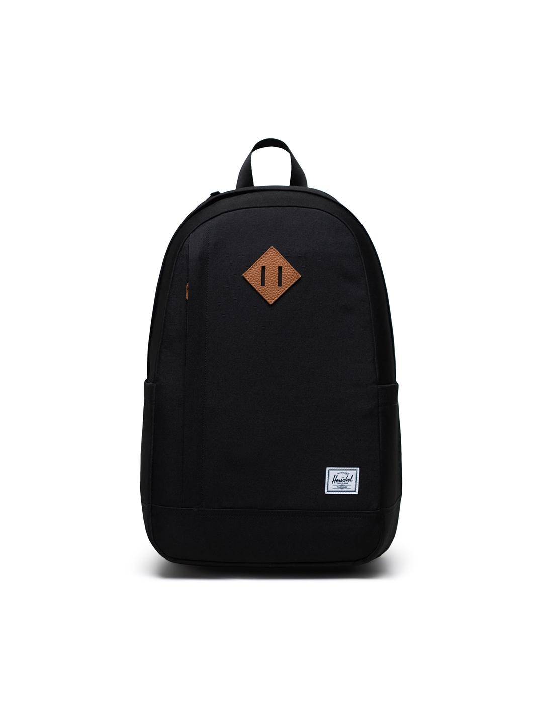 Mochila Herschel Seymour negra de hombre y mujer