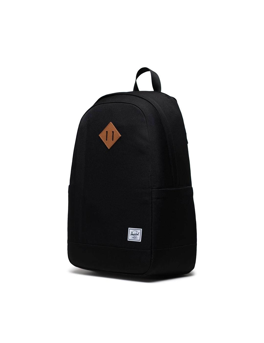 Mochila Herschel Seymour negra de hombre y mujer