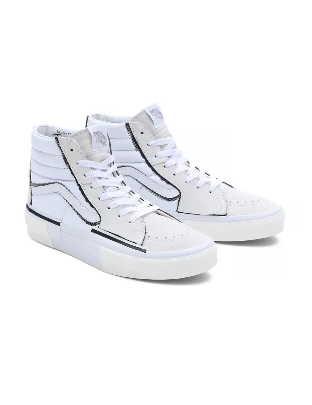 Zapatillas Vans SK8-HI Reconstruct true white hombre y mujer