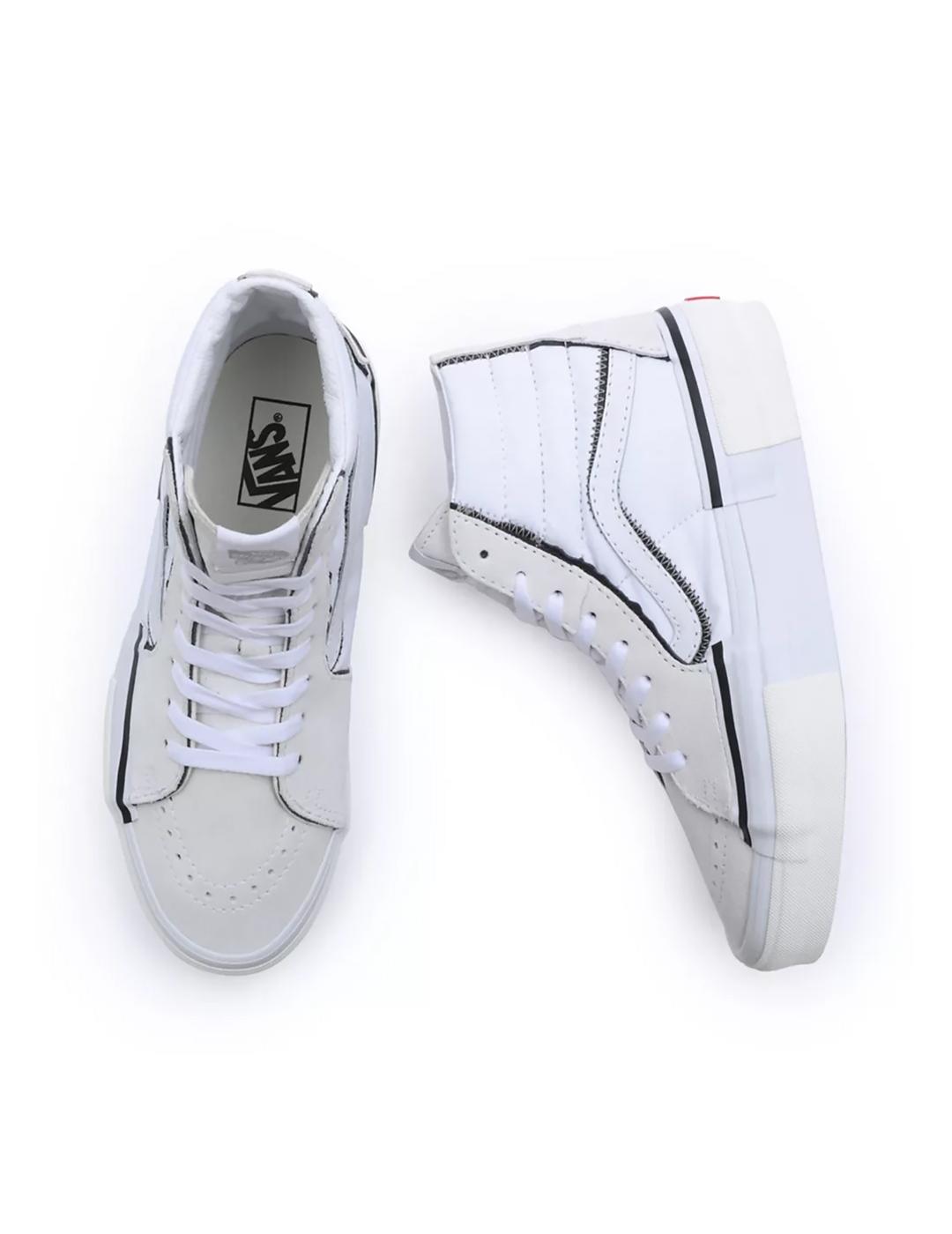 Zapatillas Vans SK8-HI Reconstruct true white hombre y mujer