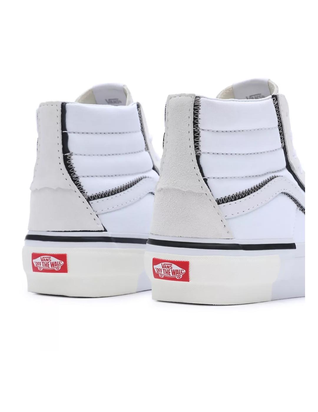 Zapatillas Vans SK8-HI Reconstruct true white hombre y mujer