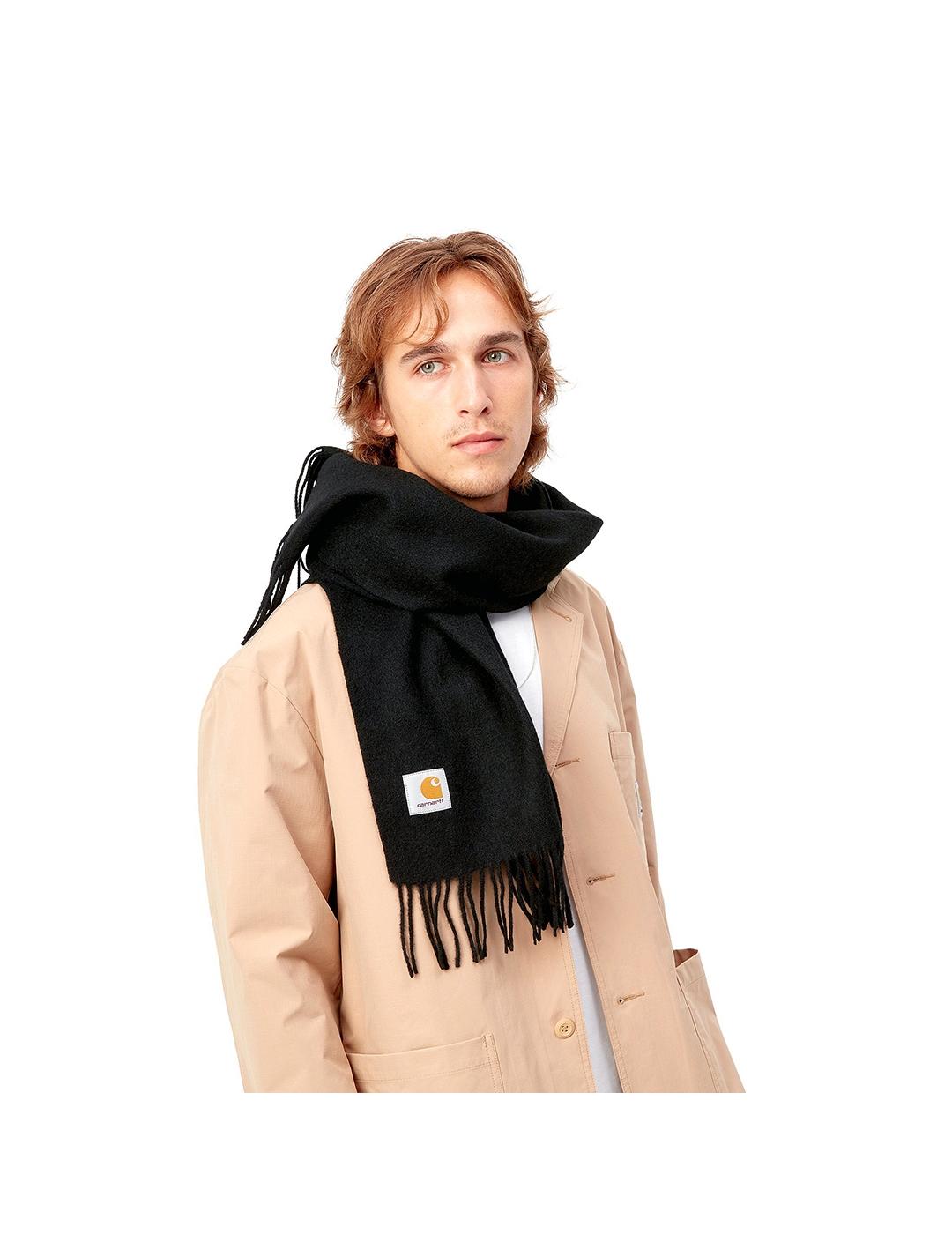 Bufanda Carhartt Wip Clan negra de hombre y mujer