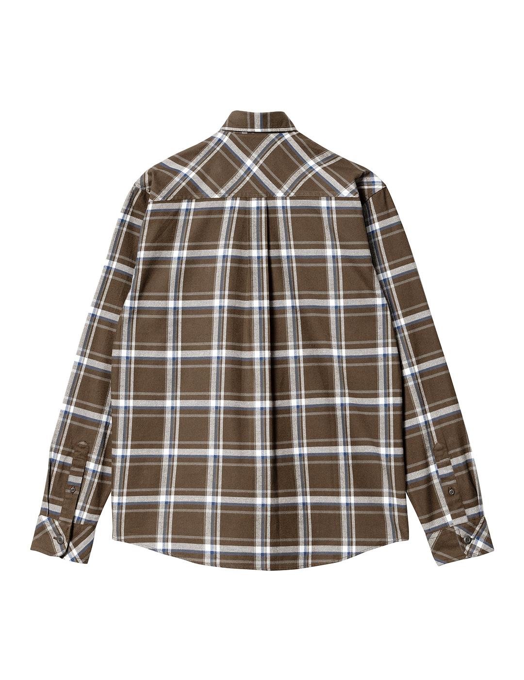 Camisa Carhartt Wip L/S Barten Check buckeye de hombre