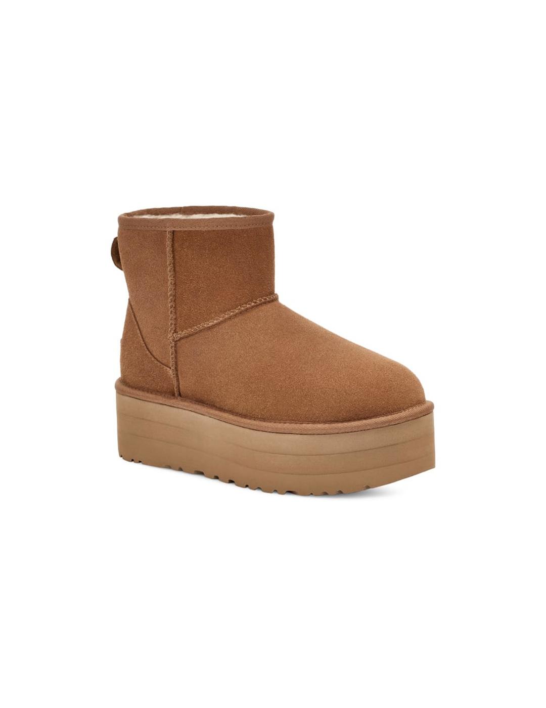 Botas UGG Classic Mini Platform camel de mujer
