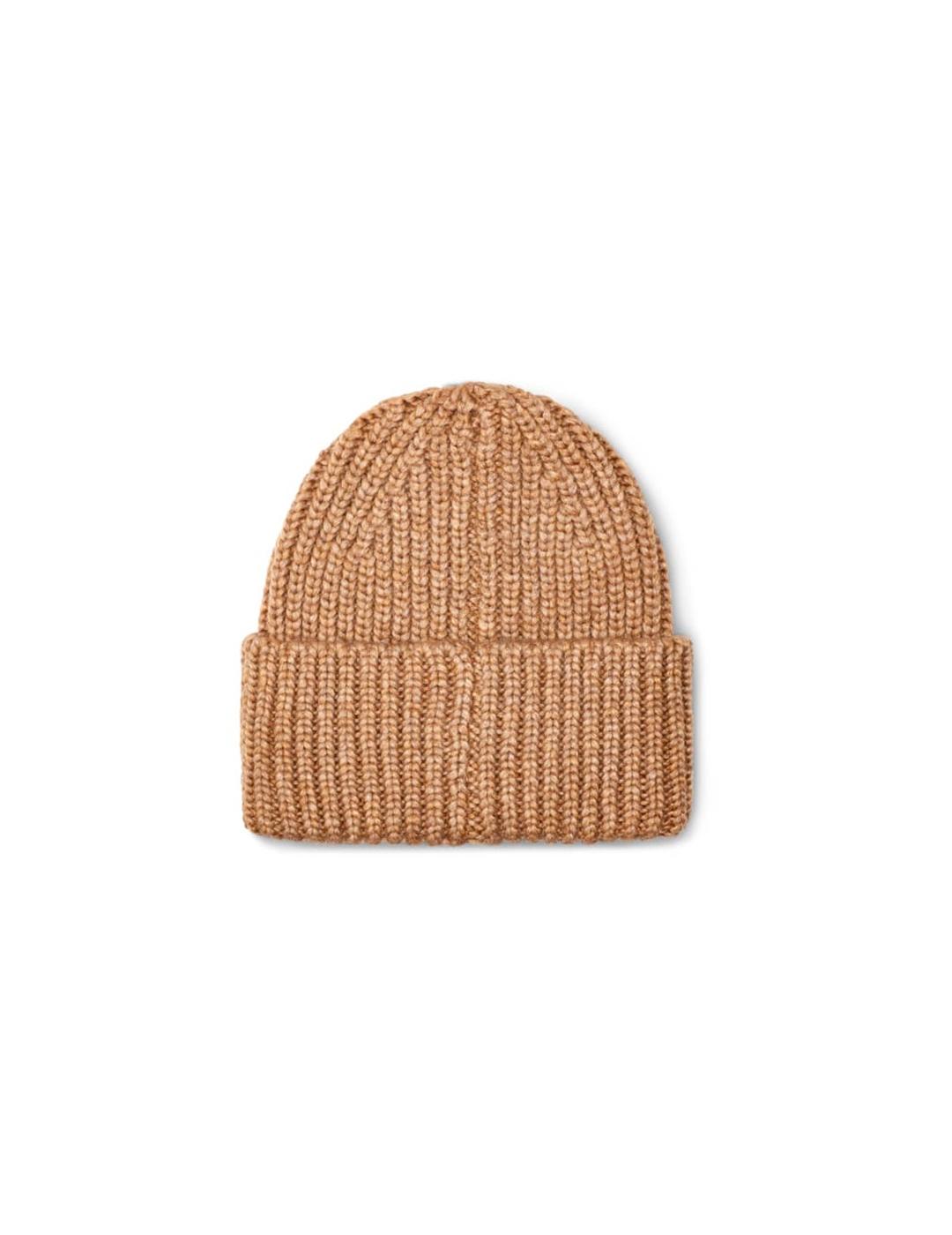 Gorro UGG Chunky Rib Logo camel de hombre y mujer